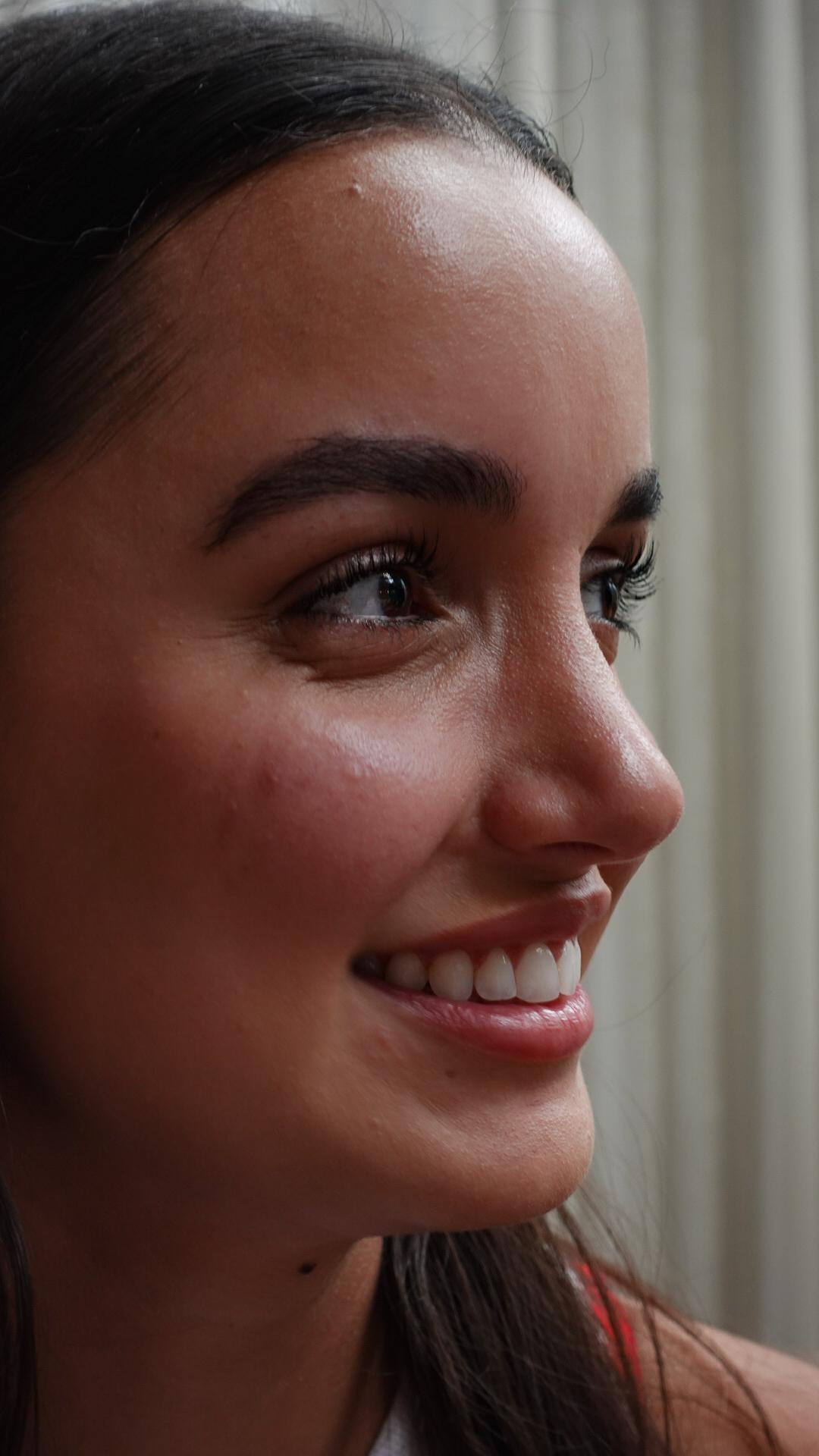 Shelliour mascara on Maria Borges's lashes